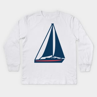 Sailboat Kids Long Sleeve T-Shirt